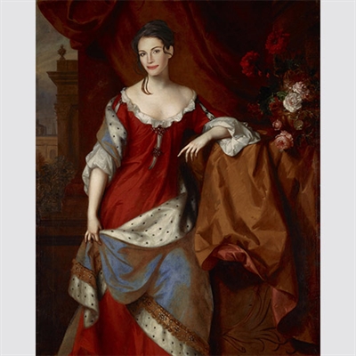 Custom Royal Portrait Queen Anne Princess of Denmark from Photo,by myDaVinci - myDaVinci